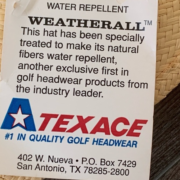 Unihat Texace Natural Fiber Golf Hat New